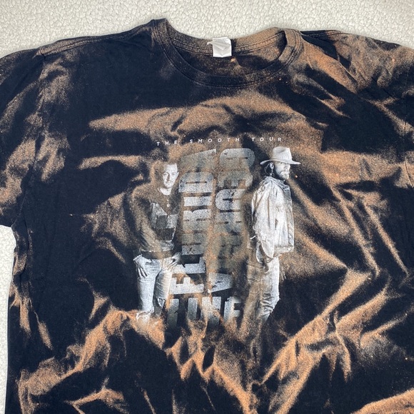 Florida Georgia Line The Smooth Tour Bleached T-Shirt: Size XXL - Picture 5 of 10